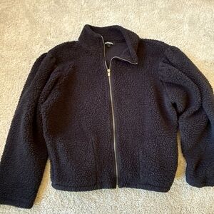 Express Black Sherpa Jacket